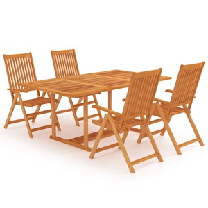 Salon de jardin meuble d'extérieur ensemble de 57 x 71.5 x 109 cm bois marron