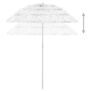 Parasol de plage hawaii 180 cm blanc 180 x 180 x 180 cm