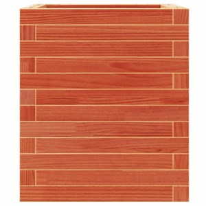 Jardinière bac lit surélevé plantes fleurs terrasse 40 x 40 x 46 cm bois marron