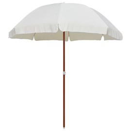 Parasol avec mât en acier 240 cm 210 x 210 x 230 cm