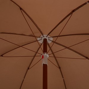 Parasol mobilier de jardin avec mât en 155 x 155 x 190 cm taupe