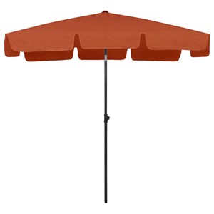 Parasol de plage 200 x 125 cm 200 x 125 x 245 cm orange