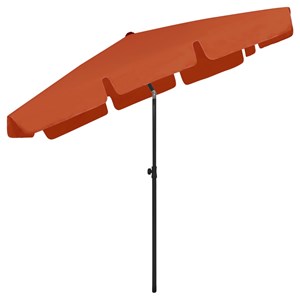Parasol de plage 200 x 125 cm 200 x 125 x 245 cm orange
