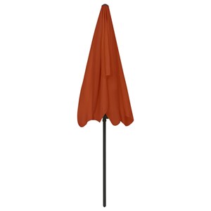 Parasol de plage 200 x 125 cm 200 x 125 x 245 cm orange