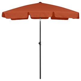Parasol de plage 180 x 120 cm 180 x 120 x 232 cm orange
