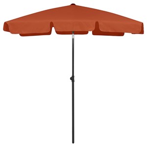 Parasol de plage 180 x 120 cm 180 x 120 x 232 cm orange