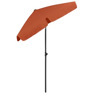 Parasol de plage 180 x 120 cm 180 x 120 x 232 cm orange