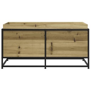 Jardinière bac lit surélevé plantes fleurs terrasse 100 x 40 x 50 cm bois marron