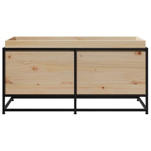 Jardinière bac lit surélevé plantes fleurs terrasse 100 x 40 x 50 cm bois marron