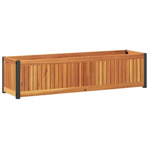 Jardinière bac lit surélevé plantes fleurs terrasse 110 x 30 x 45439 cm marron