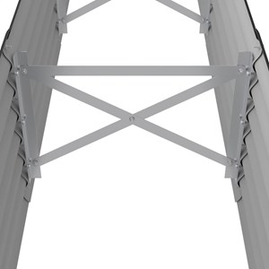 Jardinière bac lit surélevé plantes fleurs terrasse 224 x 40 x 36 cm