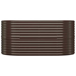 Jardinière bac lit surélevé plantes fleurs terrasse 152 x 80 x 68 cm marron