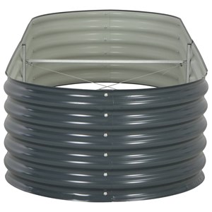 Jardinière lit surélevé plantes fleurs jardin 240 240 x 80 x 44 cm gris