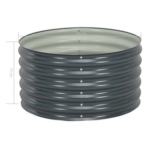 Jardinière lit surélevé plantes fleurs jardin 80 80 x 80 x 44 cm gris