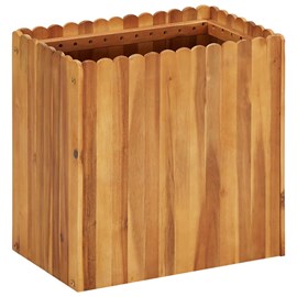 Jardinière lit surélevé plantes fleurs jardin 50 50 x 30 x 50 cm bois marron