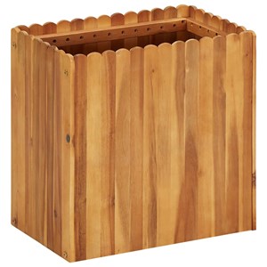 Jardinière lit surélevé plantes fleurs jardin 50 50 x 30 x 50 cm bois marron