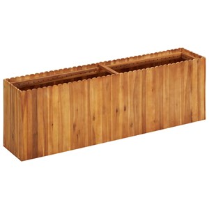 Jardinière lit surélevé plantes fleurs jardin 150 150 x 30 x 50 cm bois marron