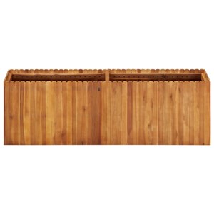 Jardinière lit surélevé plantes fleurs jardin 150 150 x 30 x 50 cm bois marron