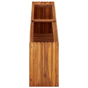 Jardinière lit surélevé plantes fleurs jardin 150 150 x 30 x 50 cm bois marron