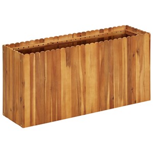 Jardinière lit surélevé plantes fleurs jardin 100 100 x 30 x 50 cm bois marron