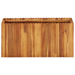 Jardinière lit surélevé plantes fleurs jardin 100 100 x 30 x 50 cm bois marron