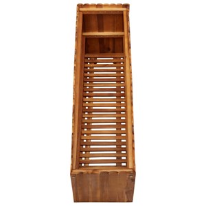 Jardinière lit surélevé plantes fleurs jardin 100 100 x 30 x 50 cm bois marron