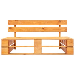 Banc de jardin meuble de patio d'extérieur 110 x 65 x 55 cm bois marron