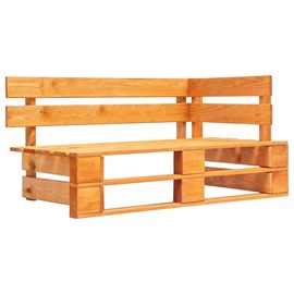 Banc de jardin meuble de patio d'extérieur 110 x 65 x 55 cm bois marron