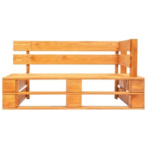 Banc de jardin meuble de patio d'extérieur 110 x 65 x 55 cm bois marron