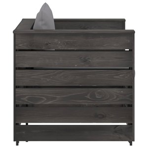 Salon de jardin meuble d'extérieur ensemble de 60 x 62 x 37 cm bois marron