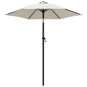 Parasol 200 x 211 cm aluminium blanc 200 x 200 x 211 cm aluminium