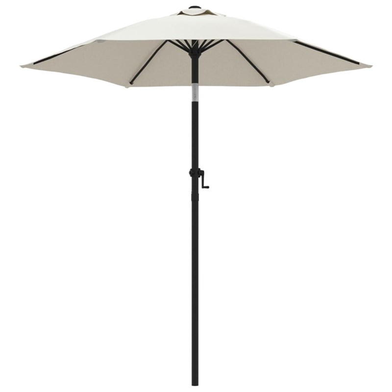 Parasol 200 x 211 cm aluminium blanc 200 x 200 x 211 cm aluminium