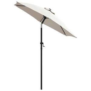Parasol 200 x 211 cm aluminium blanc 200 x 200 x 211 cm aluminium