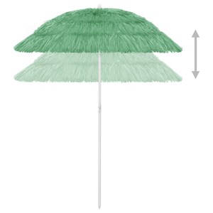 Parasol de plage polyester 180 cm vert 180 x 180 x 180 cm