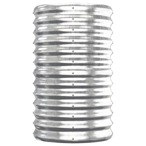 Jardinière bac lit surélevé plantes fleurs terrasse 152 x 40 x 68 cm argenté