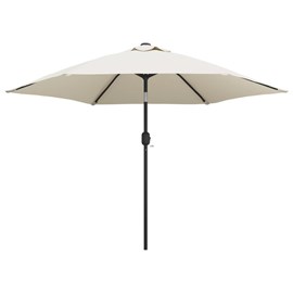 Parasol avec poteau en acier 3 300 x 300 x 222 cm