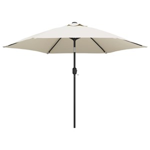 Parasol avec poteau en acier 3 300 x 300 x 222 cm