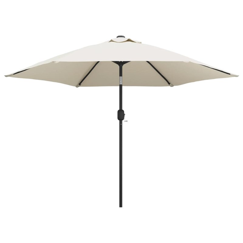 Parasol avec poteau en acier 3 300 x 300 x 222 cm