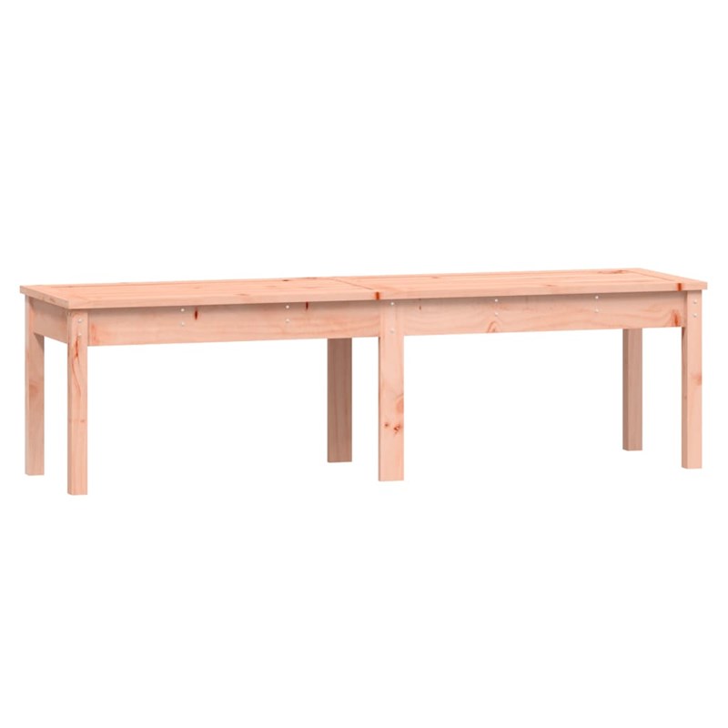 Banc de jardin meuble de patio d'extérieur 159.5 x 44 x 45 cm bois marron