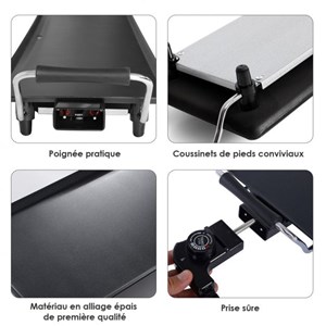 Plancha electrique antiadhésive-1800 watts 230v 50hz-thermostat adjustable