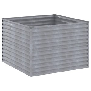 Jardinière bac lit surélevé plantes fleurs terrasse 100 x 100 x 69 cm marron