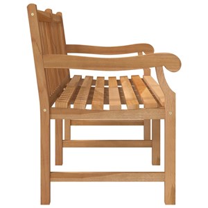 Banc de jardin meuble de patio d'extérieur 150 x 69 x 92 cm bois marron