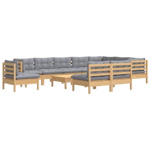 Salon de jardin meuble d'extérieur ensemble de 63.5 x 63.5 x 62.5 cm bois marron