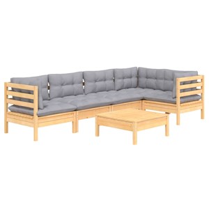 Salon de jardin meuble d'extérieur ensemble de 63.5 x 63.5 x 62.5 cm bois marron