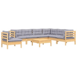 Salon de jardin meuble d'extérieur ensemble de 63.5 x 63.5 x 62.5 cm bois marron