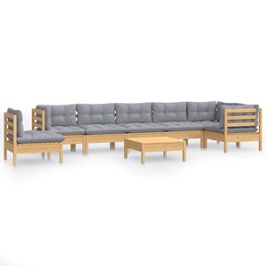 Salon de jardin meuble d'extérieur ensemble de 63.5 x 63.5 x 62.5 cm bois marron