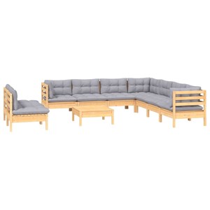 Salon de jardin meuble d'extérieur ensemble de 63.5 x 63.5 x 28.5 cm bois marron