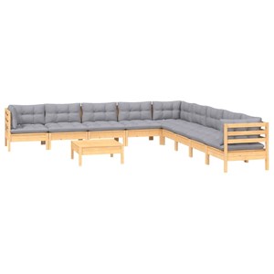 Salon de jardin meuble d'extérieur ensemble de 63.5 x 63.5 x 28.5 cm bois marron