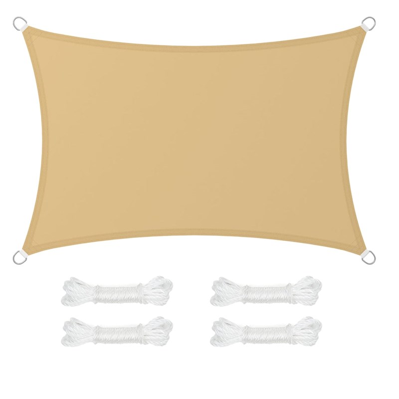 Voile d’ombrage 2 x 3 m beige