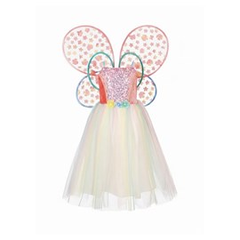 Flora robe et ailes, 5-7 ans